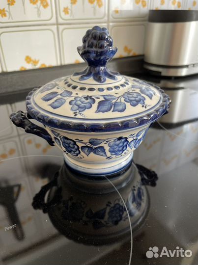 Сахарница гжель