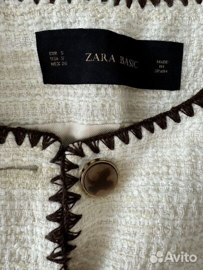 Твидовый жакет zara