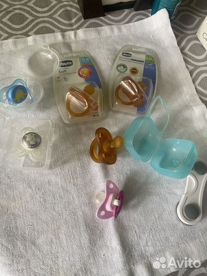 Пустышки avent, chicco