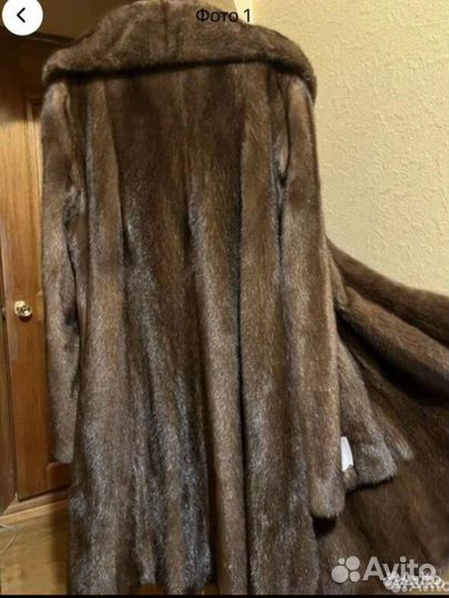 Шуба норковая соболь,142 грудь,90 см