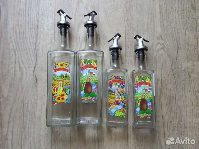 Бутылки стеклянные с дозатором
