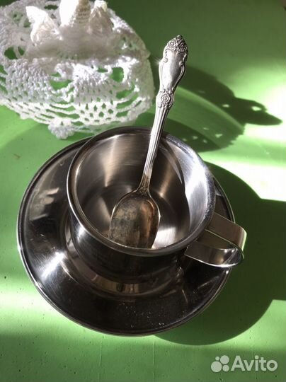 Ложка СССР кофейно-чайная мельхиор