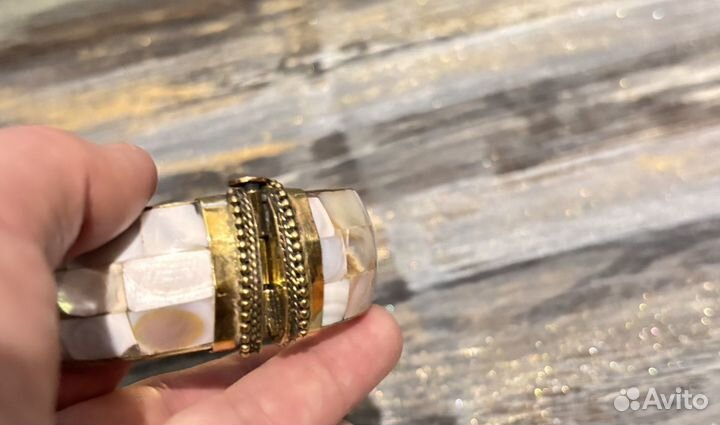 Браслет перламутр с агатом