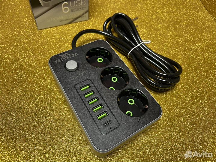 Новый Сетевой фильтр с usb