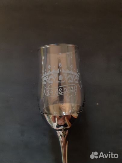 Гравировка на бокалах/стекле