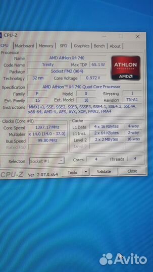 Athlon X4 740 FM2