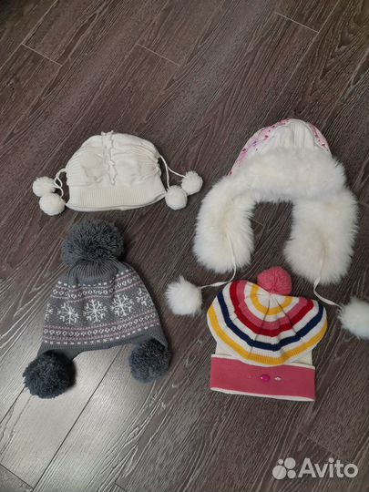 Шапки теплые для девочки 8-13 лет
