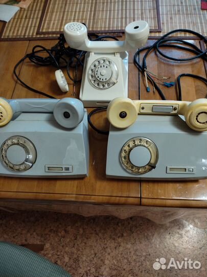 Телефоны дисковые проводные с защитой, СССР
