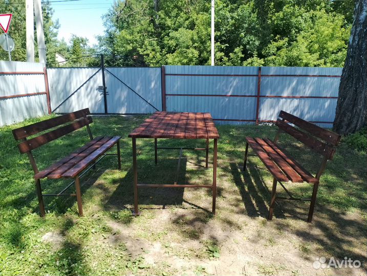 Комплект стол и 2 лавки