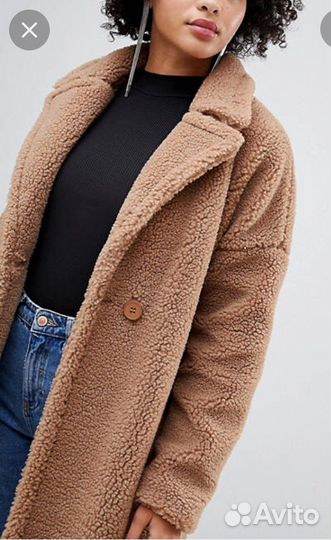 Шуба тедди Missguided чебурашка / пальто Monki