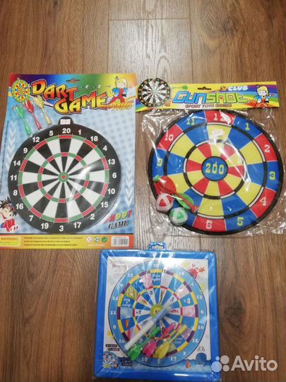 Новые пазлы, дартс, больничка, азбука, кухня