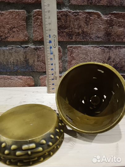 Курительница латунь,буддизм,коллекционная