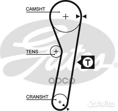 Ремень грм gates 5263XS (T181) 5263XS Gates