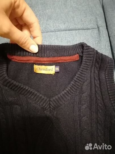 Жилетка для мальчика школьная 146