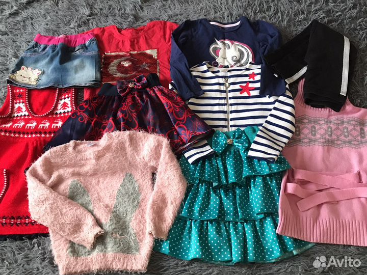 Вещи пакетом на девочку 3-4