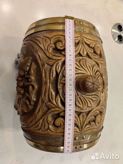 Бочка деревянная ручной работы с колбой внутри