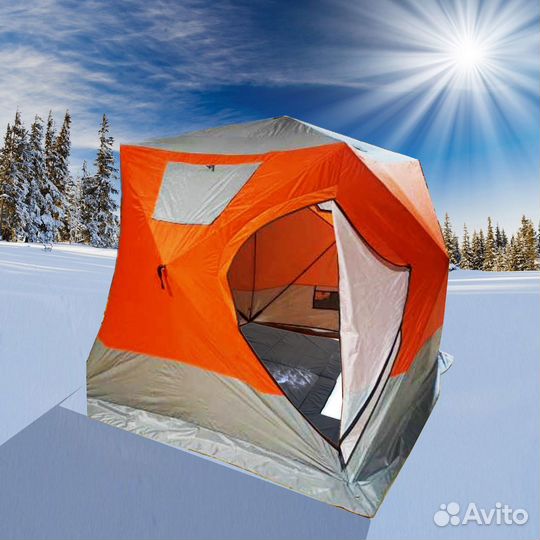 Палатка зимняя 3 слоя, утепленная 3024A