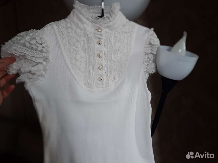 Блузка маленькая леди 9- 10 лет
