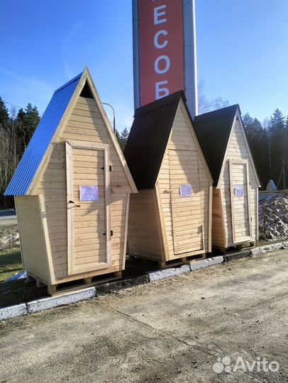 Дачный туалет деревянный