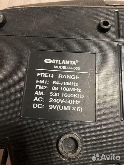 Магнитофон atlanta