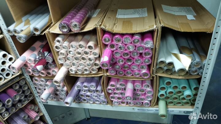 Флористическая упаковка, корзины, ленты