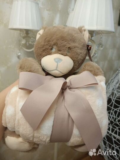 Мишка с пледом новый