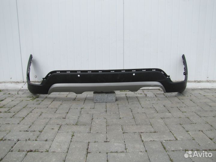 Kia Rio 4 X-Line бампер задний юбка 2017-2020