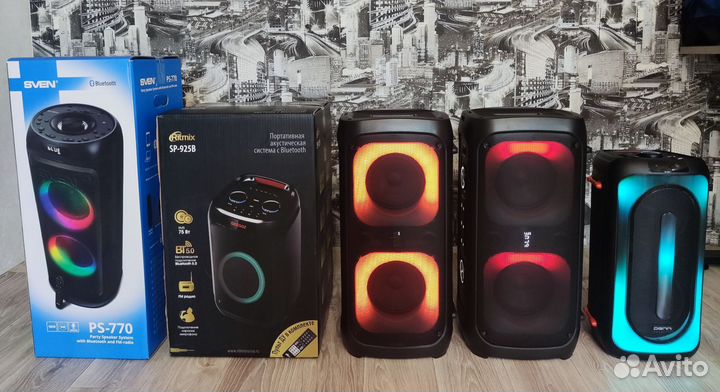 Колонки sven, ritmix, denn