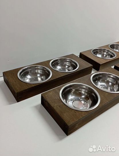 Миска для кошек и собак двойная