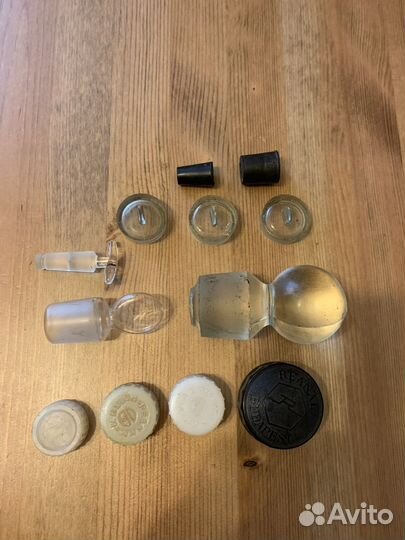 Пробки стеклянные, резиновые, пластмассовые