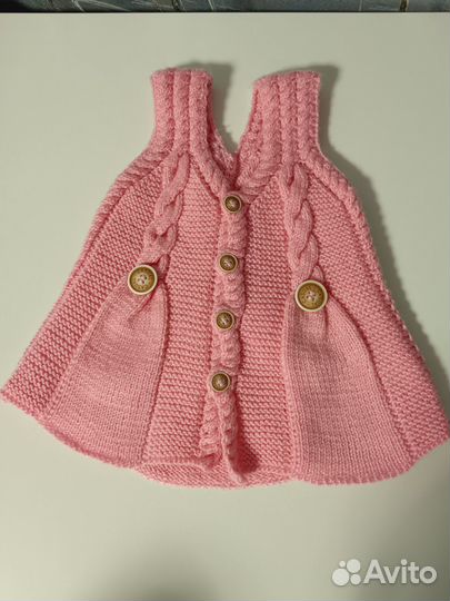 Сарафан вязаный для девочки