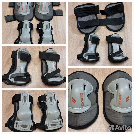 Ролики, коньки, шлем, защита