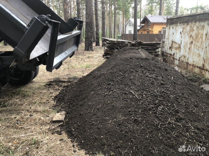 Чернозем, плодородный грунт, торф, навоз, перегной
