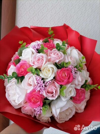 Букет из мыльных цветов