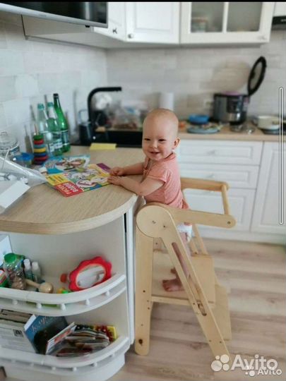 Башня маленького помощника Монтессори,стремянка