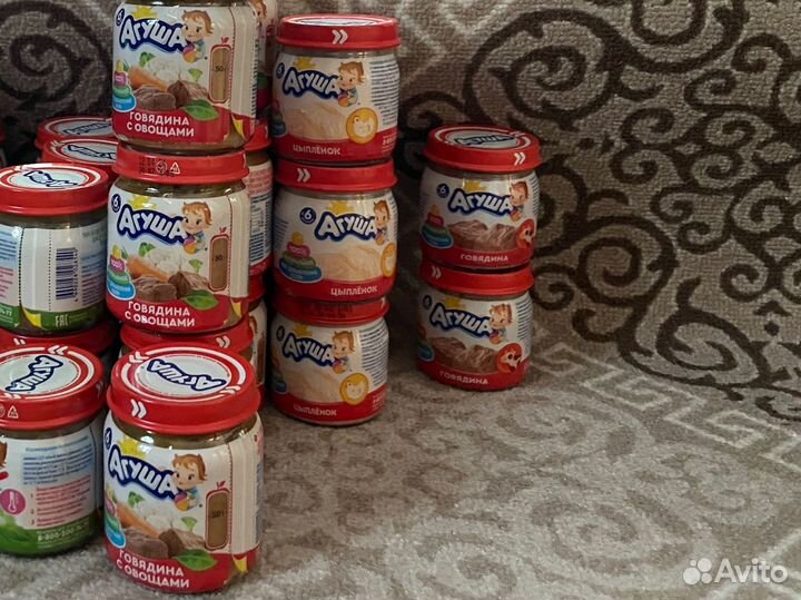 Агуша мясное пюре