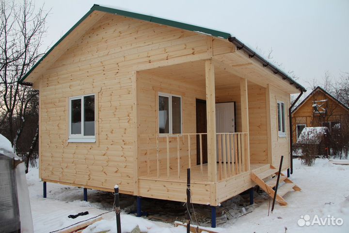 Дачный домик 6х6 Реальная цена Каменная вата