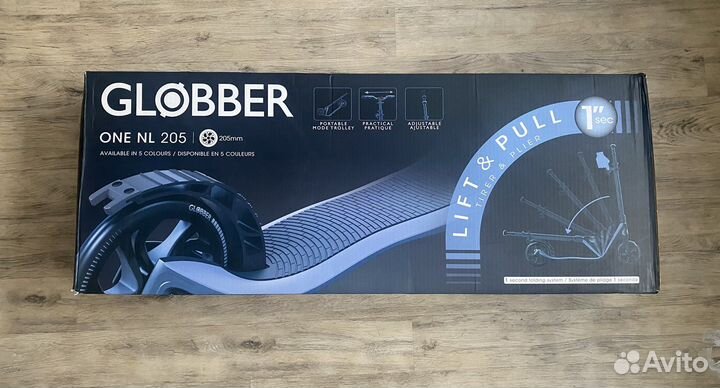 Новый самокат Globber One NL 205 blue sky