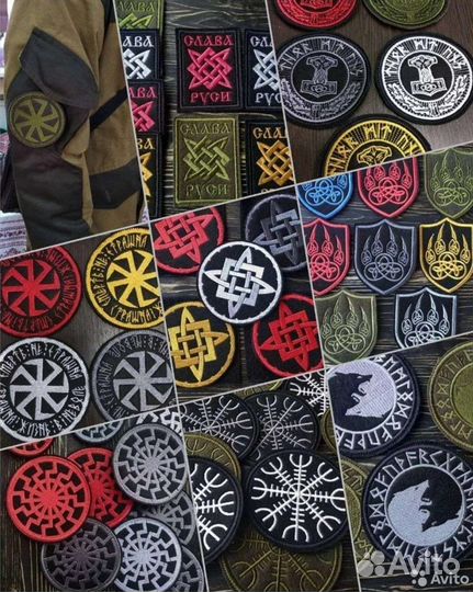 Нашивки шевроны вышивка на одежде