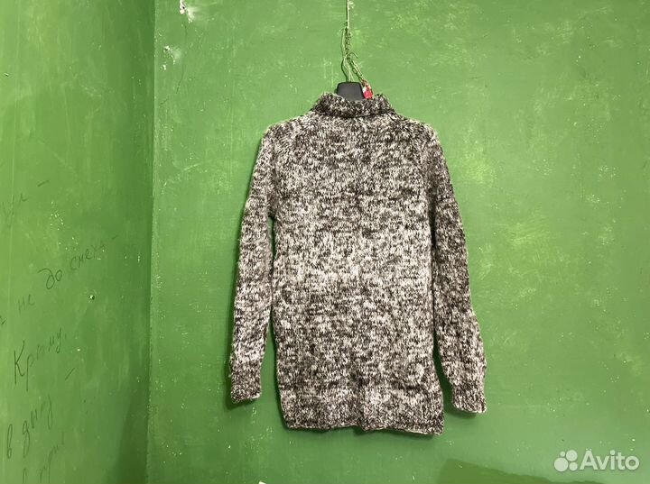 Свитер вязанный шерстяной колючий р50 унисекс