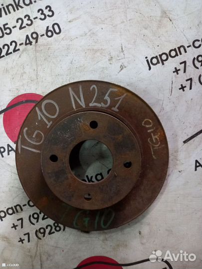 Тормозной диск на nissan bluebird sylphy TG10