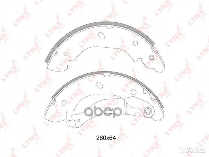 Колодки торм.бараб. задн. BS-3006 lynxauto