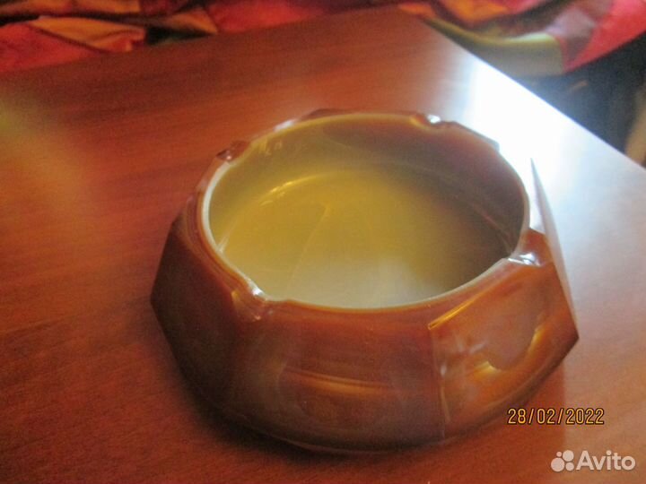 Пепельница двухслойное стекло (чсср)