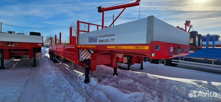 Полуприцеп трал (тяжеловоз) Политранс ТСП 94163, 2024
