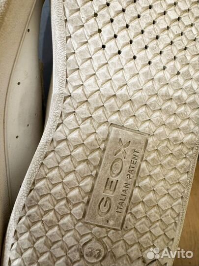 Кеды белые geox на девочку 33 размер