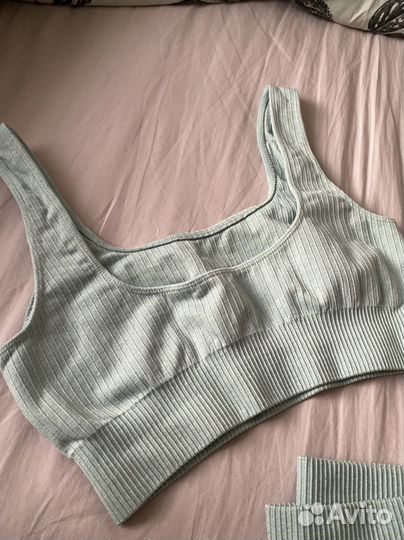 Костюм для йоги в рубчик, 42(xs)