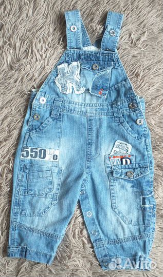 Полукомбинезон джинсовый