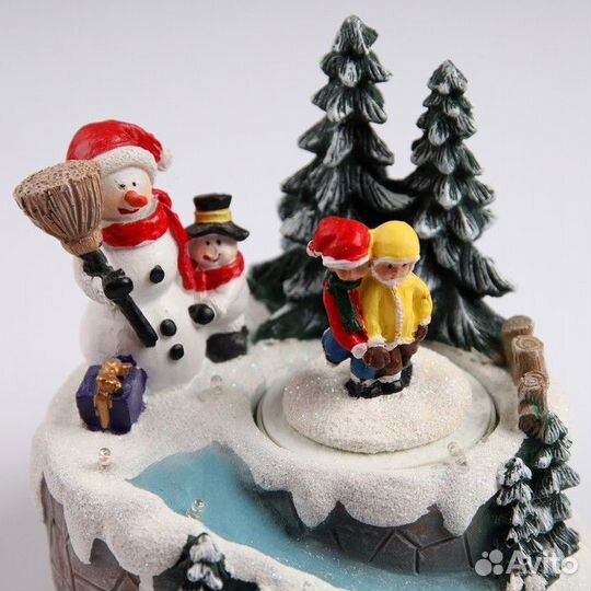 Светодиодная фигура 'Весёлые снеговики' 20 x 20 x