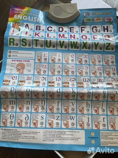 Звуковой плакат Знаток (английский язык)