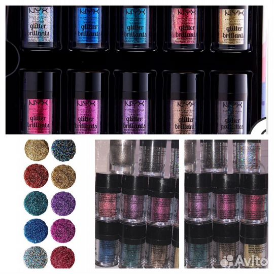 Глиттеры Make Up For Ever, NYX